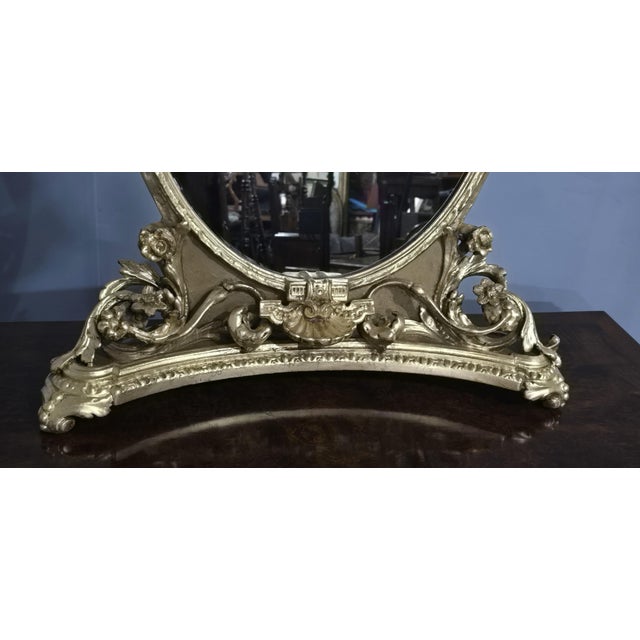 Paint Victorian Gilt Dressing Table Mirror, 1850s For Sale - Image 7 of 16