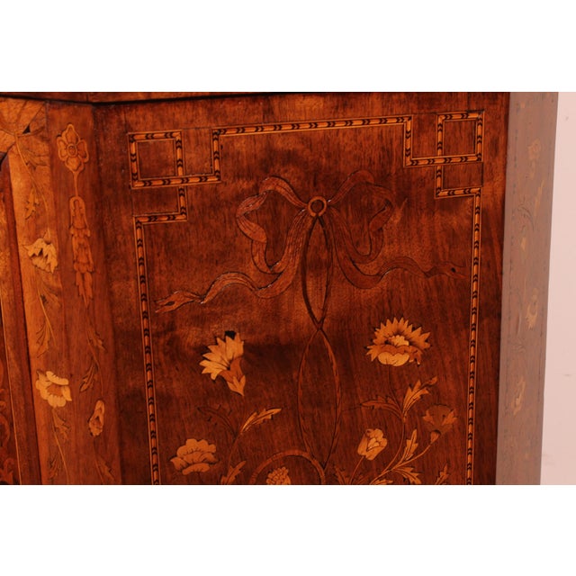 Dutch Marquetry Display Case, 1800s For Sale - Image 10 of 18