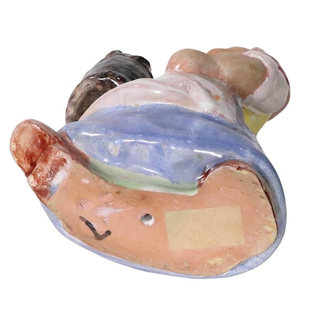 Mid 20th Century Two Ceramic Figurines Made in Hungary For Sale - Image 5 of 14