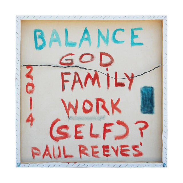 "Balance - God, Family, Work, (Self?)" Vibrant and Colorful Abstract Painting For Sale - Image 10 of 10