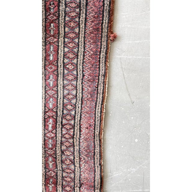 Vintage Handwoven Bokhara Wool Rug, Turkmenistan, 1960s For Sale - Image 16 of 18