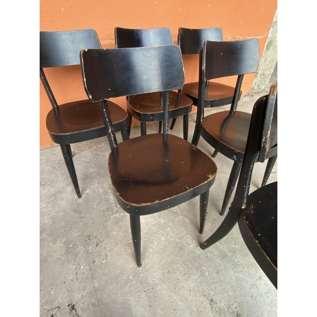 1930s Bentwood Bistro Chairs, 1930s, Set of 6 For Sale - Image 5 of 13