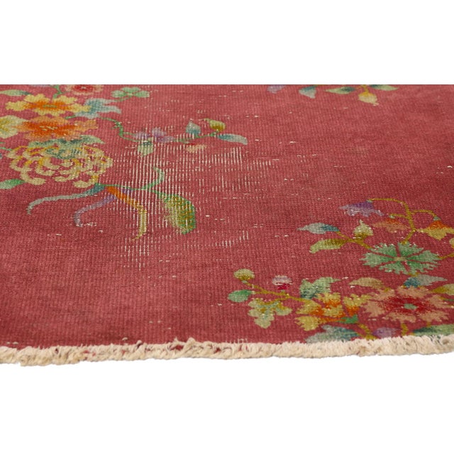 Early 20th Century Antique Chinese Art Deco Rug, 01'11 X 02'09 For Sale - Image 5 of 10