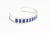 Late 20th Century Late 20th Century Geometric Sterling Silver and Lapis Lazuli Inlay Cuff Bracelet For Sale - Image 5 of 9