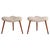 Scandinavian Modern Stools in Oakwood & Sheepskin, Denmark, 1950s, Set of 2 For Sale - Image 13 of 13