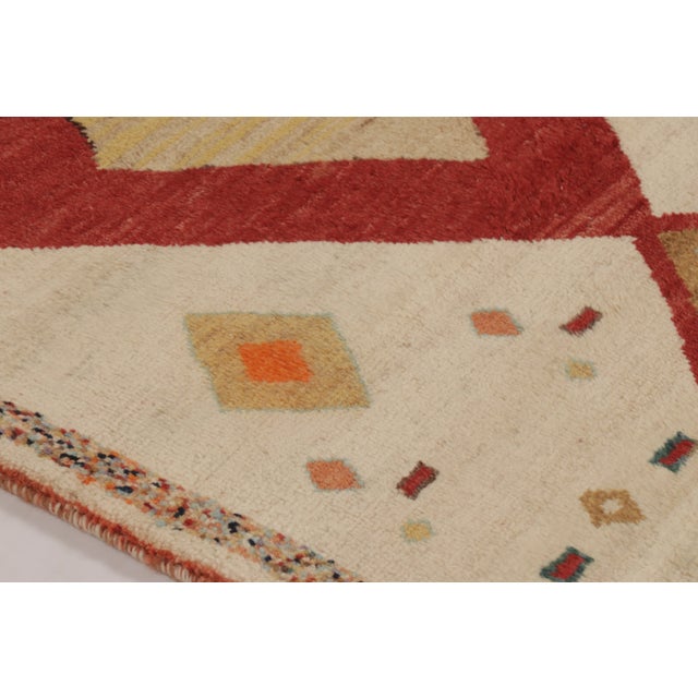 Rug & Kilim Vintage Gabbeh Tribal Rug With Medallion by Rug & Kilim, Afghanistan, 1950-1959 For Sale - Image 4 of 10