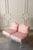 Pink Vintage 1950s Wrought Iron Patio Loveseat in the Style of Meadowcraft For Sale - Image 8 of 16