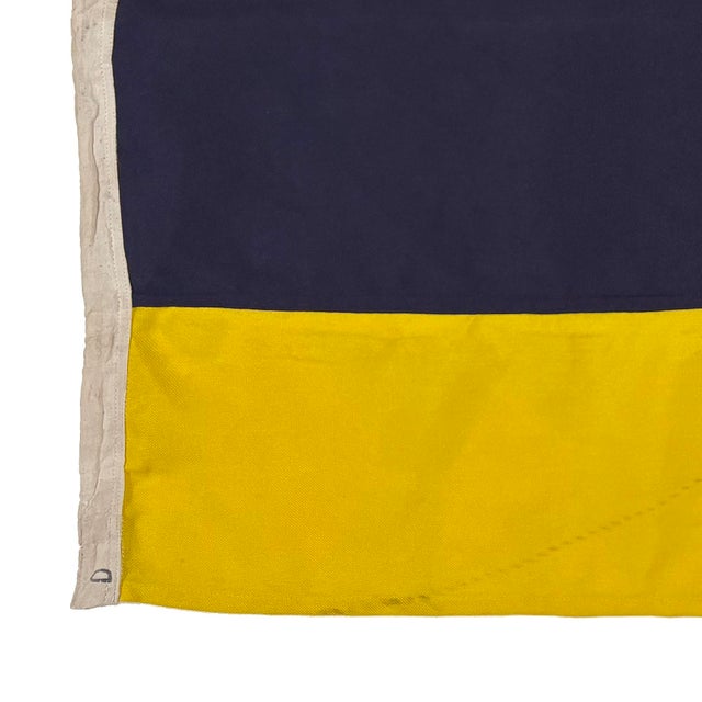 Small Vintage Nautical Signal Flag For Sale In Los Angeles - Image 6 of 6