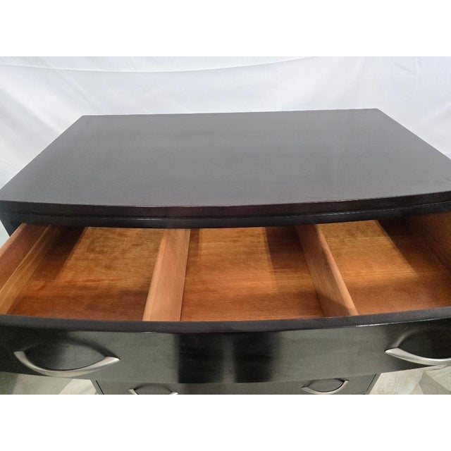 Stickley Late 20th CenturyStickley Modern Espresso Tall Chest / Lingerie Dresser, Usa For Sale - Image 4 of 10