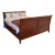 Stickley 21st Century King Bed, Grainite Topped End Tables, Low Boy For Sale