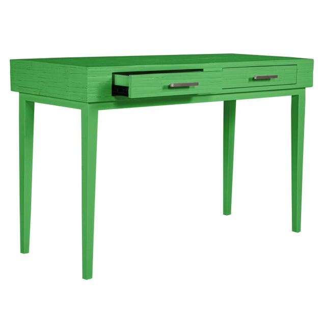 Athena Desk in Bright Green For Sale In West Palm - Image 6 of 8