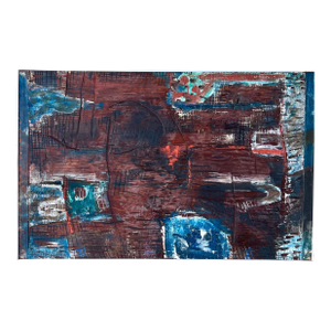 William PelliconeAmerican Modernist Abstract Expressionist Oil Painting Carving William Pellicone, 1958
