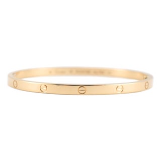 Cartier Love Small Model 18k Yellow Gold Bangle Bracelet For Sale