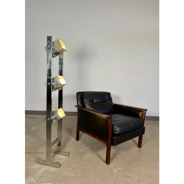 Mid-Century Modern Mid Century Chrome Space Age 3 Light Floor Lamp For Sale - Image 3 of 12
