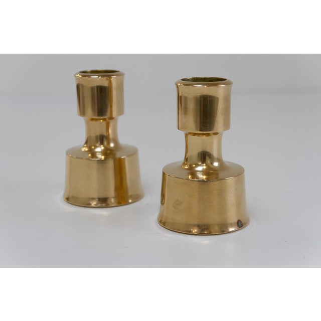 Metal Mid-Century Danish Brass Candleholders by Jens Quistgaard, 1960s, Set of 2 For Sale - Image 7 of 18