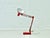 Mid-Century Articulated Desk Lamp in Red, 1970s For Sale - Image 13 of 17
