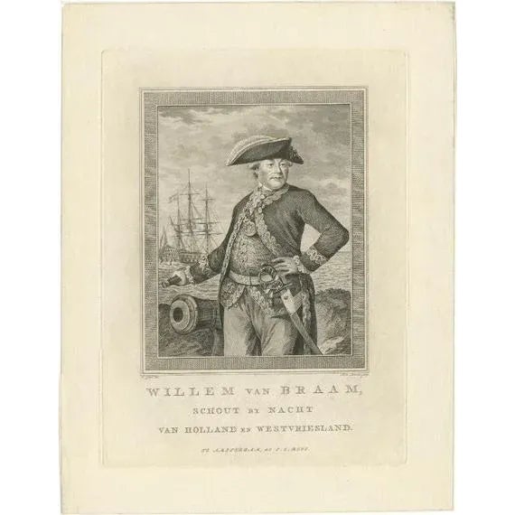 Sallieth, Portrait of Willem Van Braam, 1780, Paper For Sale - Image 10 of 10