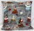 Whimsical 20” Square Snow Globe Themed Christmas Pillow - Made in U K For Sale - Image 13 of 13
