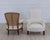 Off-white Pair of 19th Century Napoleon III High Back Armchairs, Ready to Upholster For Sale - Image 8 of 14