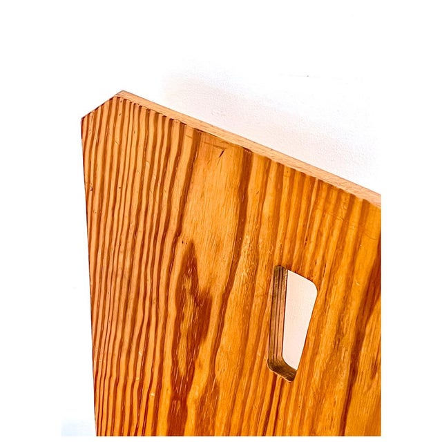 Set of Vintage Brutalist Pine Dining Chairs, in the style of Goran Malmvall, 1960s For Sale - Image 10 of 18