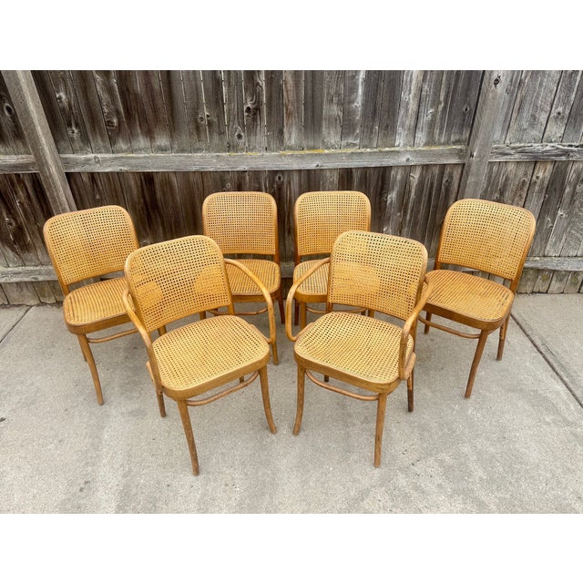 Designed by Josef Frank and/orJosef Hoffman for Thonet in the 1920's, the "Prague" or model 811 chair is a classic of...