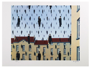 After René Magritte, Golconde, Lithograph