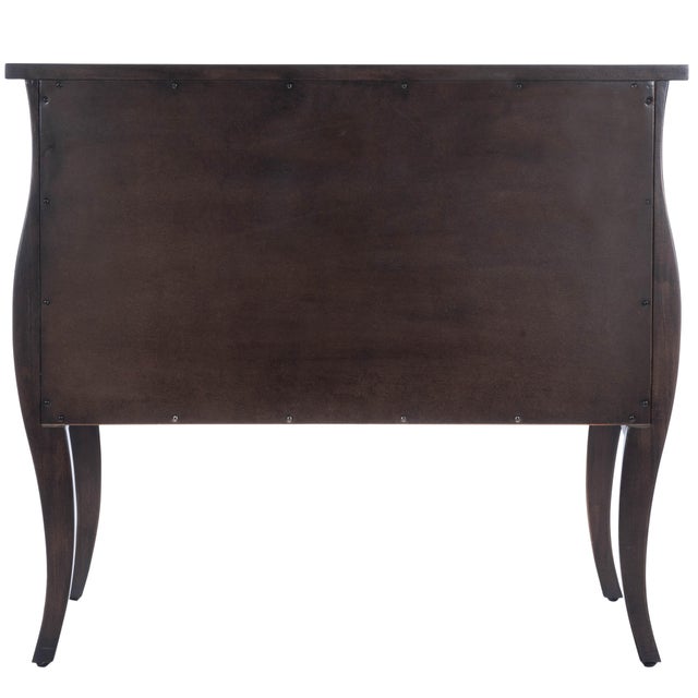 Coffee Rochelle 2 Drawer Chest, Dark Brown For Sale - Image 8 of 12
