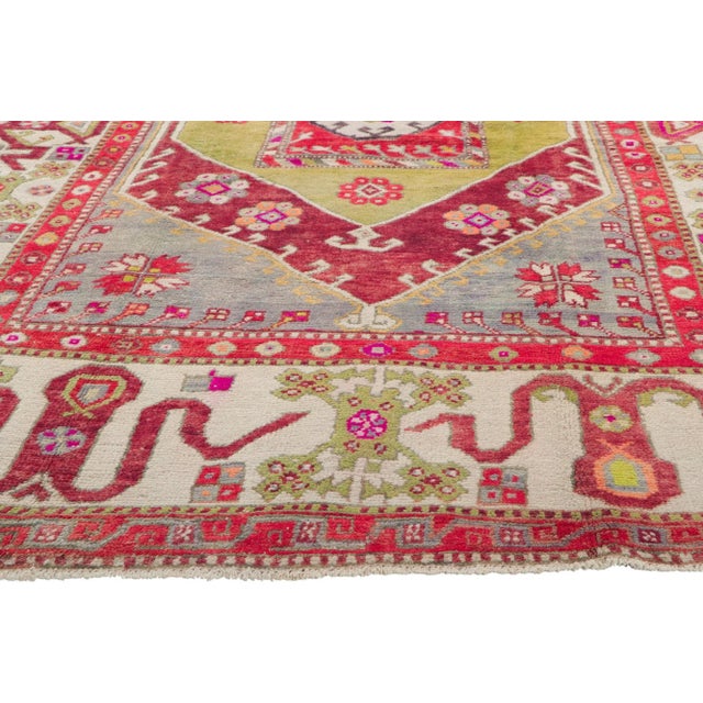 Vintage Turkish Oushak Rug - 05'10 X 08'11 For Sale - Image 4 of 10
