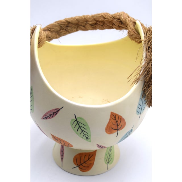 Red Lenci Ceramic Basket, Italy, 1930s For Sale - Image 8 of 18