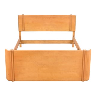 Leo Jiranek for Heywood Wakefield Art Deco "Airflow" Full Size Bed, 1930s For Sale