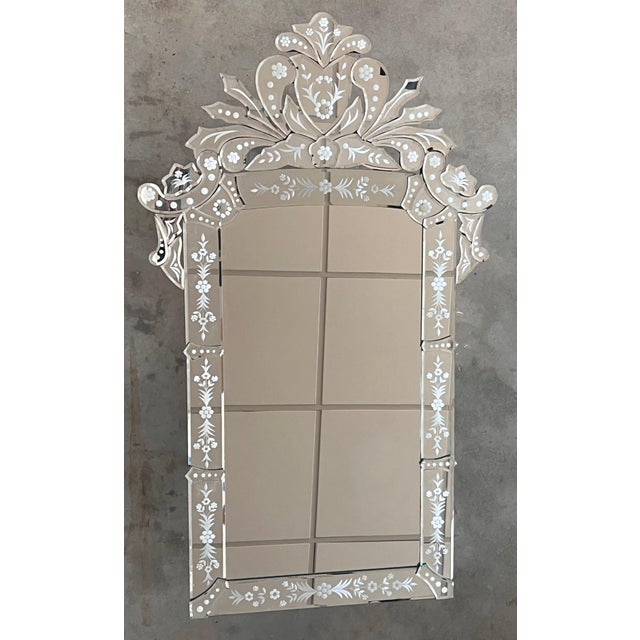 New Venetian Mirror with Crest For Sale - Image 16 of 18
