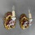 20th Century Wall Lamps in Limoges Porcelain and Gold, France, Set of 2 For Sale - Image 4 of 12