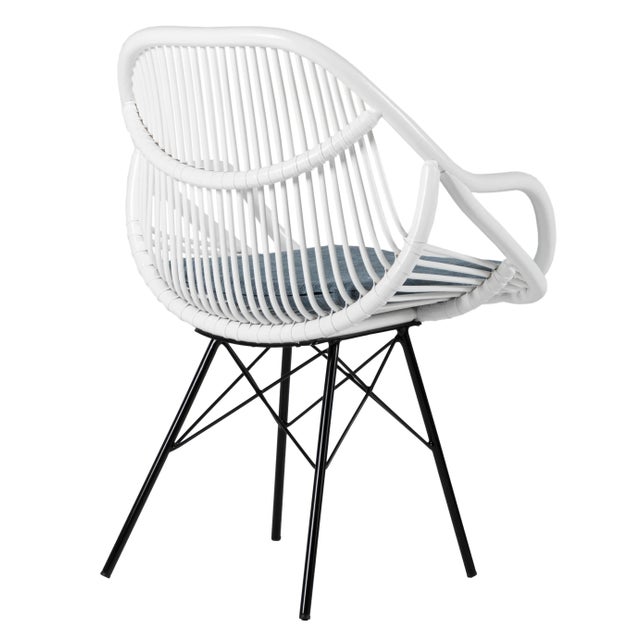 Transitional Stockholm Chair, White For Sale - Image 3 of 6