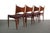 Mid-Century Modern Minimal Danish Modern Contoured Walnut Dining Chairs (A Set of 4) For Sale - Image 3 of 8