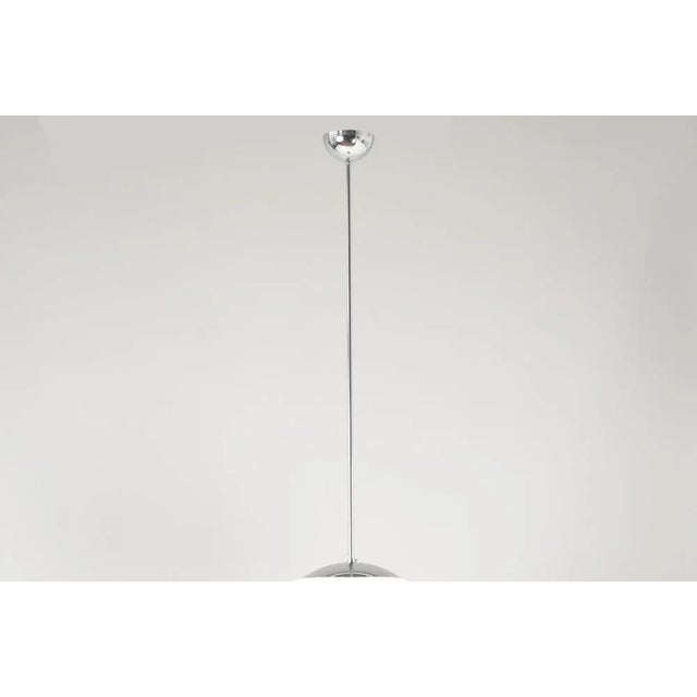 Opaque White Glass Ceiling Lamp, 1930s For Sale - Image 7 of 9