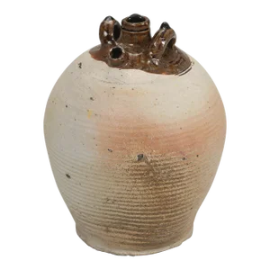 Antique French Pottery Water Jug or Pitcher With Spout