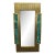 Mr Brown London Brass & Malachite Mirror For Sale