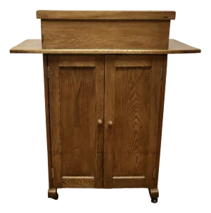 Vintage Restaurant Greeting Station in Oak, 1920s