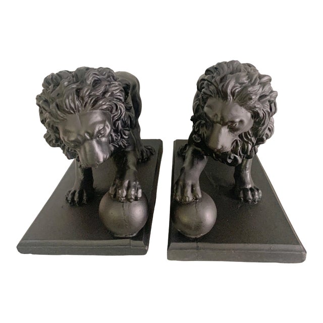 Mid 20th Century Modern Concrete Lions - A Pair For Sale