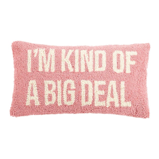 100% wool hooked accent pillow 100% velvet backing Includes polyester insert, zipper closure 16x9 rectangular lumbar throw...