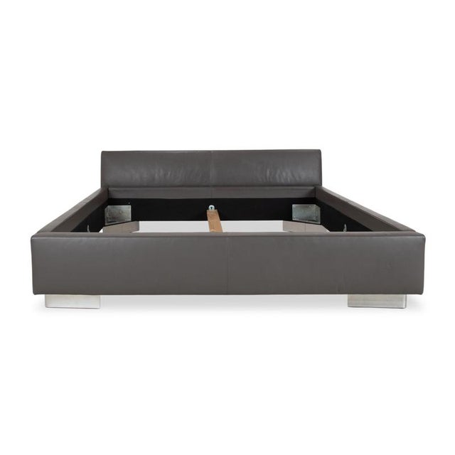 Leather Bed in Grey from Machalke For Sale - Image 16 of 17