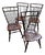 Vintage Nichols and Stone Birdcage Windsor Chairs - Set of 4 For Sale