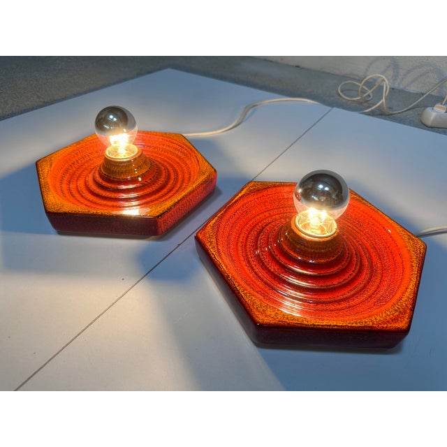 Ceramic Wall Lights from Hustadt Leuchten, Germany, 1970s, Set of 2 For Sale - Image 6 of 18