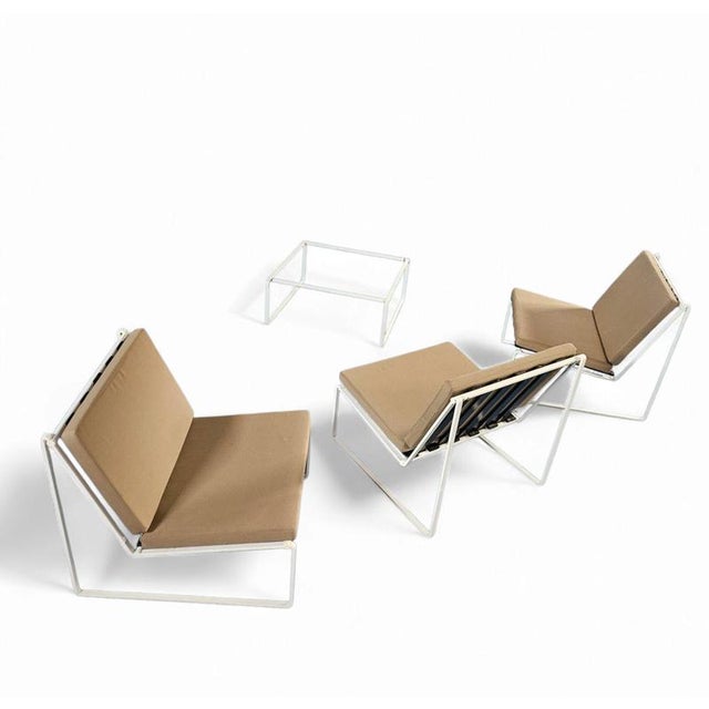 024 Chairs and Coffee Table by Kho Liang Ie for Artifort, 1962, Set of 4 For Sale - Image 10 of 18