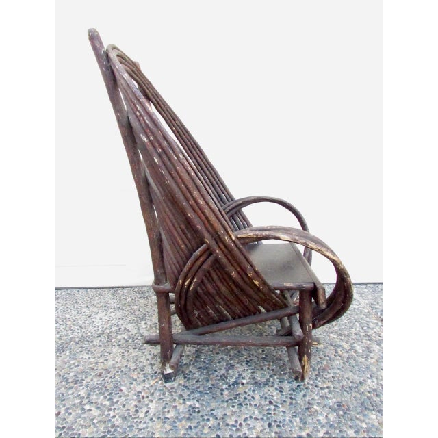 Antique Folk Art Bentwood Twig Chair For Sale - Image 4 of 18