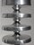 Aluminum Rimmed Stands, 1980, Set of 2, in Good conditions. Designed 1980 to 1989