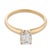 Contemporary Mid 20th Century Gia 0.91 Carat Old Mine Cut Diamond 14k Yellow Gold Solitaire Engagement Ring, Size 5.75 For Sale - Image 3 of 5