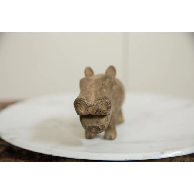 Figurative Vintage African Bronze Hippo For Sale - Image 3 of 5