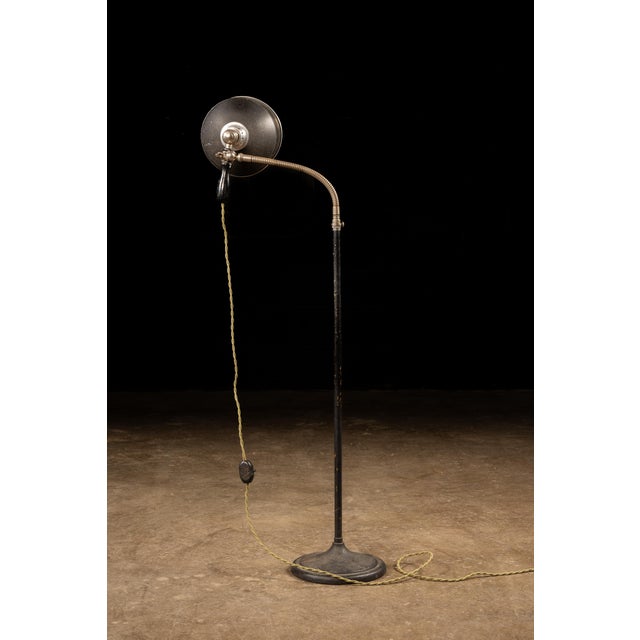 1930s Vintage Repurposed Zorex Infra-Red Therapeutic Gooseneck Lamp by Ajusco For Sale - Image 5 of 14
