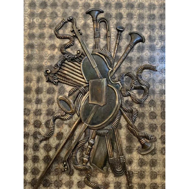 Black Carved Resin Attra Wall Art on Wood by Lam Lee For Sale - Image 8 of 11